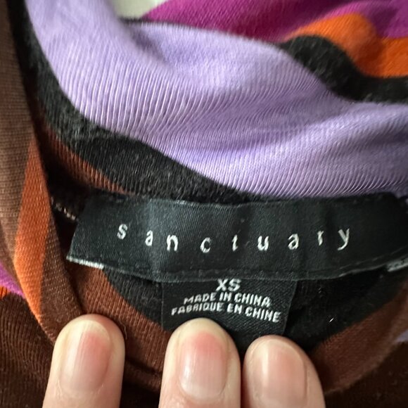 Sanctuary Slinky Mock Neck Top in Gravity - Picture 3 of 3